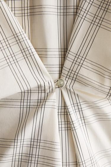 LONG STRIPED SHIRT - Ecru by Zara - Image 2