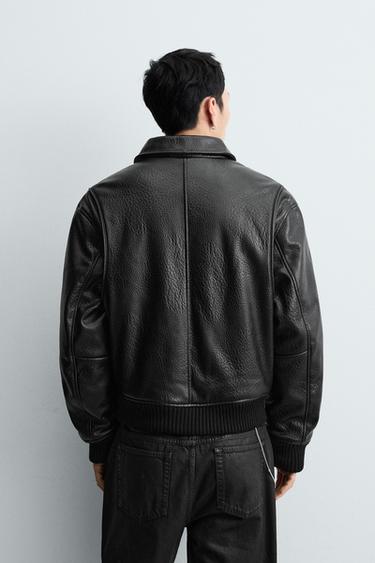 QUILTED FAUX LEATHER JACKET - Black by Zara - Image 2