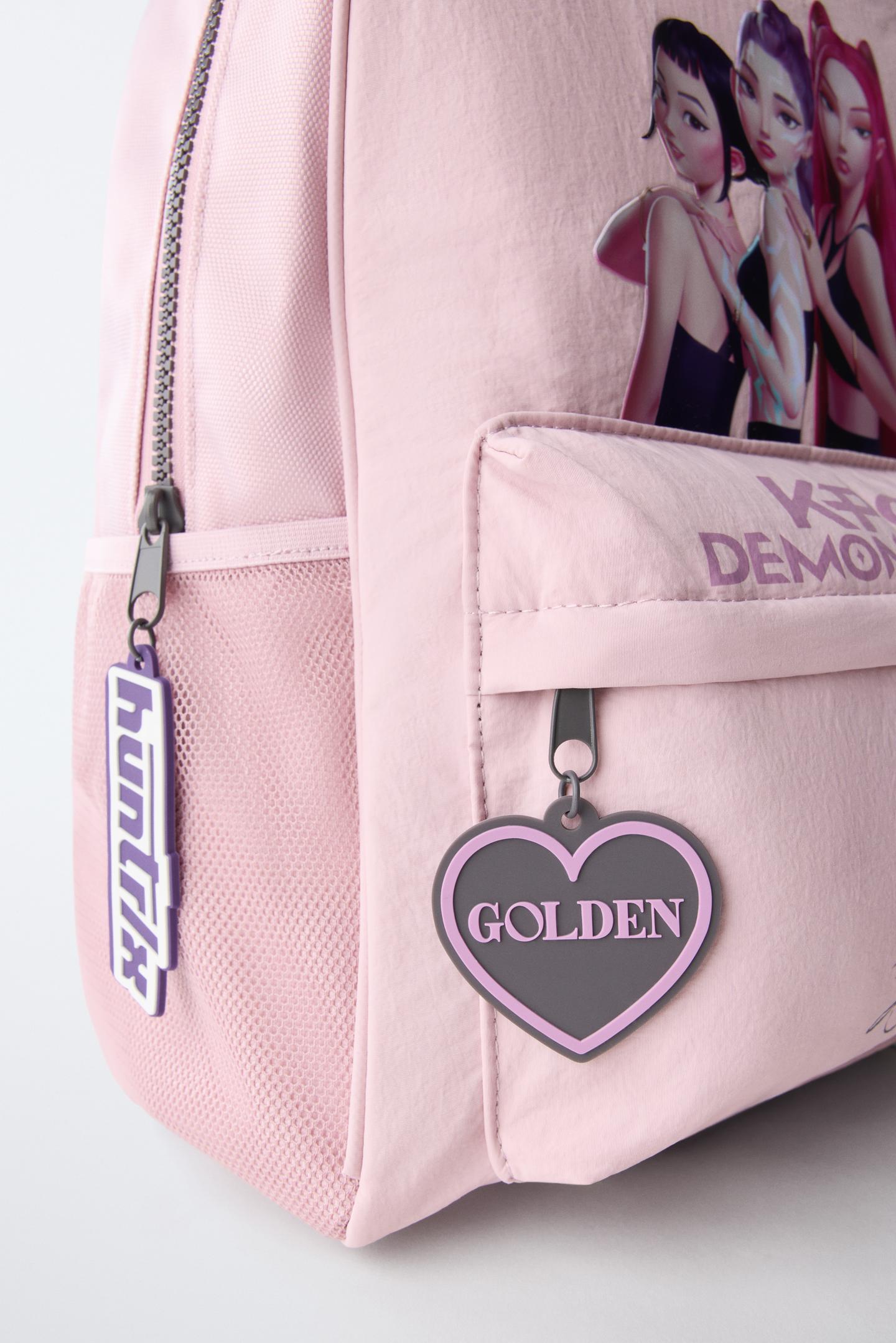 Рюкзак Zara Kpop Demon Hunters™ Netflix© для детей, цвет: Розовый — фото 3
