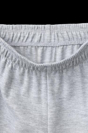 WIDE-LEG INTERLOCK TROUSERS - Grey marl by Zara