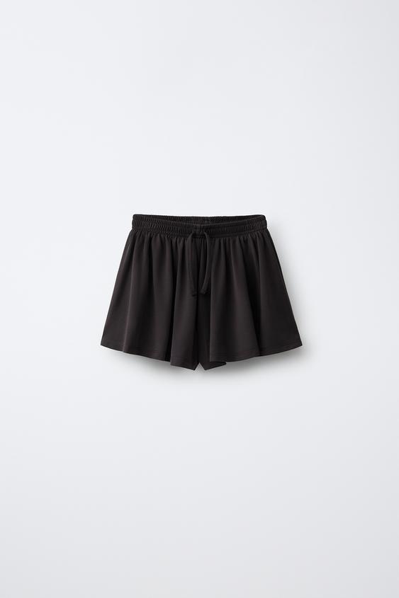 SPORTY FLOWING MODAL BLEND BERMUDA SHORTS - Anthracite grey by Zara - Image 0