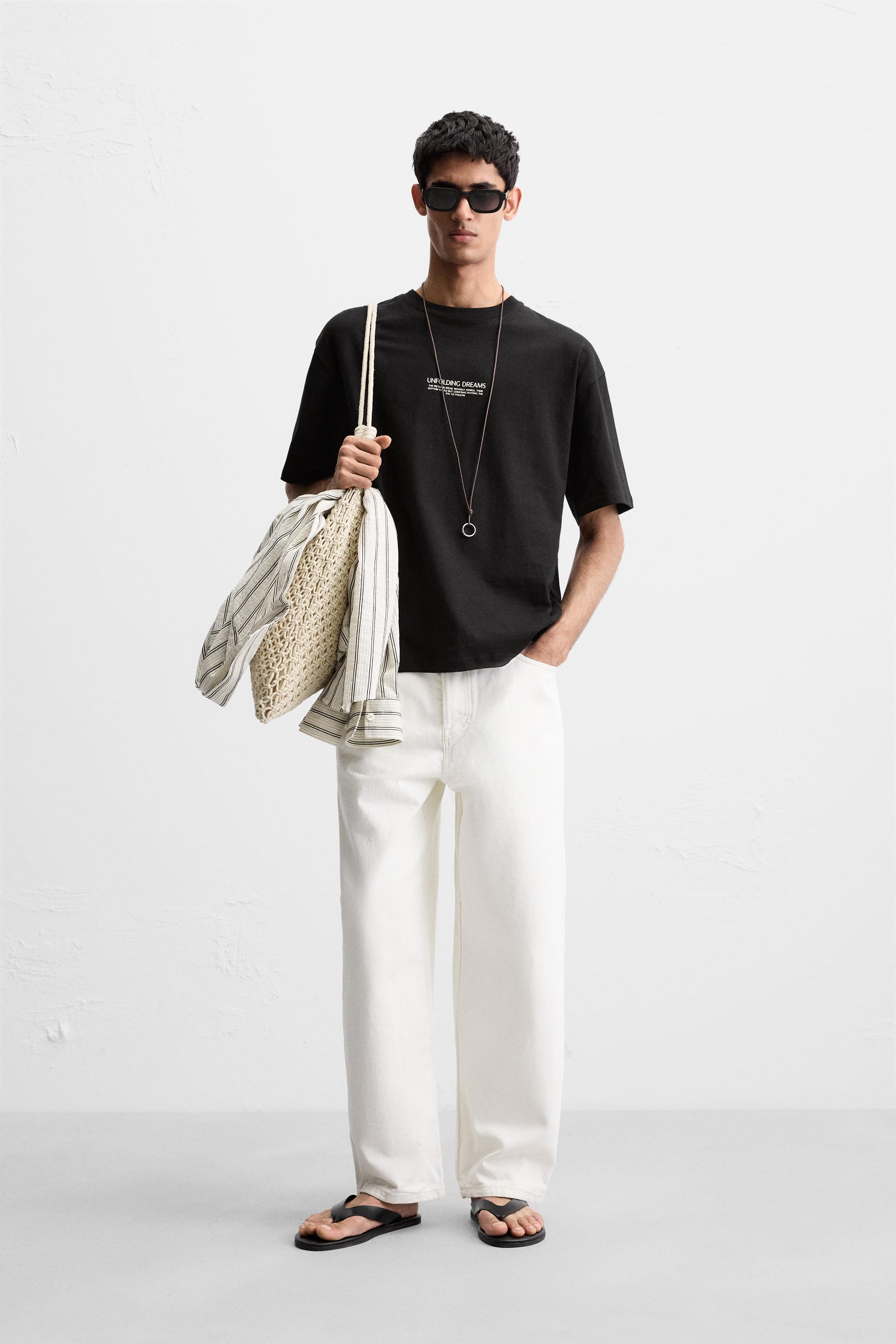 COMBINED PATCH T-SHIRT - Black | ZARA United States