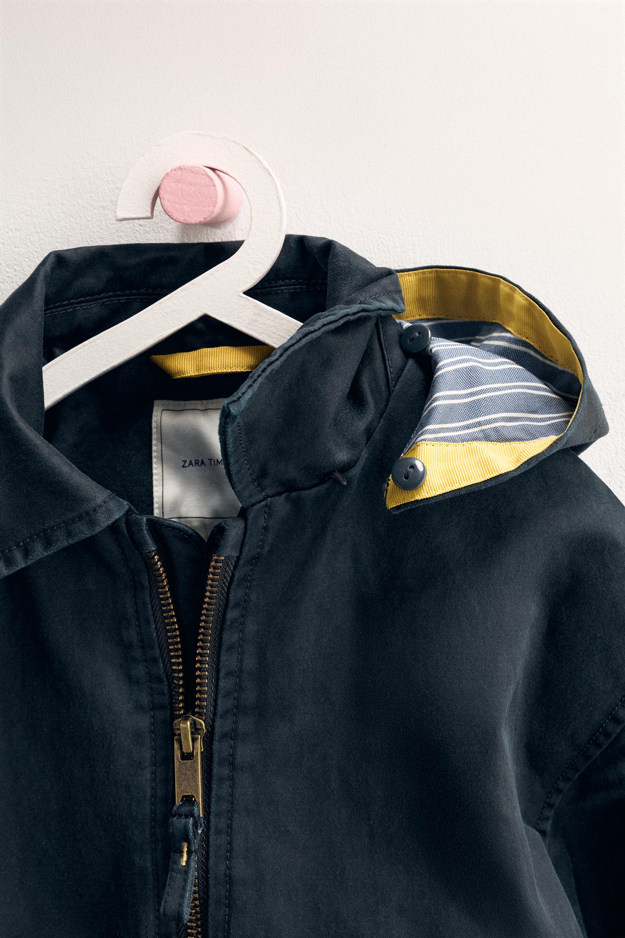 ZARA TIMELESS - BLOUSON CIRÉ CAPUCHE DÉTACHABLE