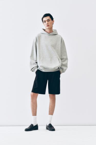 BASIC HOODIE - Grey marl by Zara
