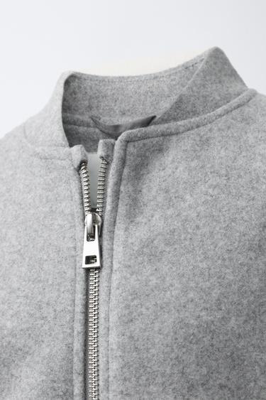 BLOUSON BOMBER SOFT - Gris clair de Zara - Image 4