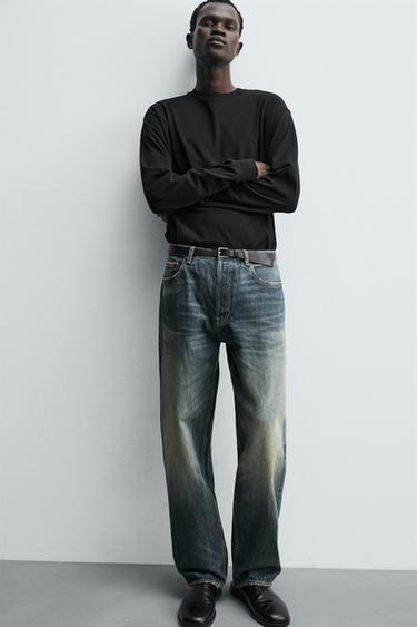 STRAIGHT-LEG JEANS - Mid-blue by Zara - Image 5