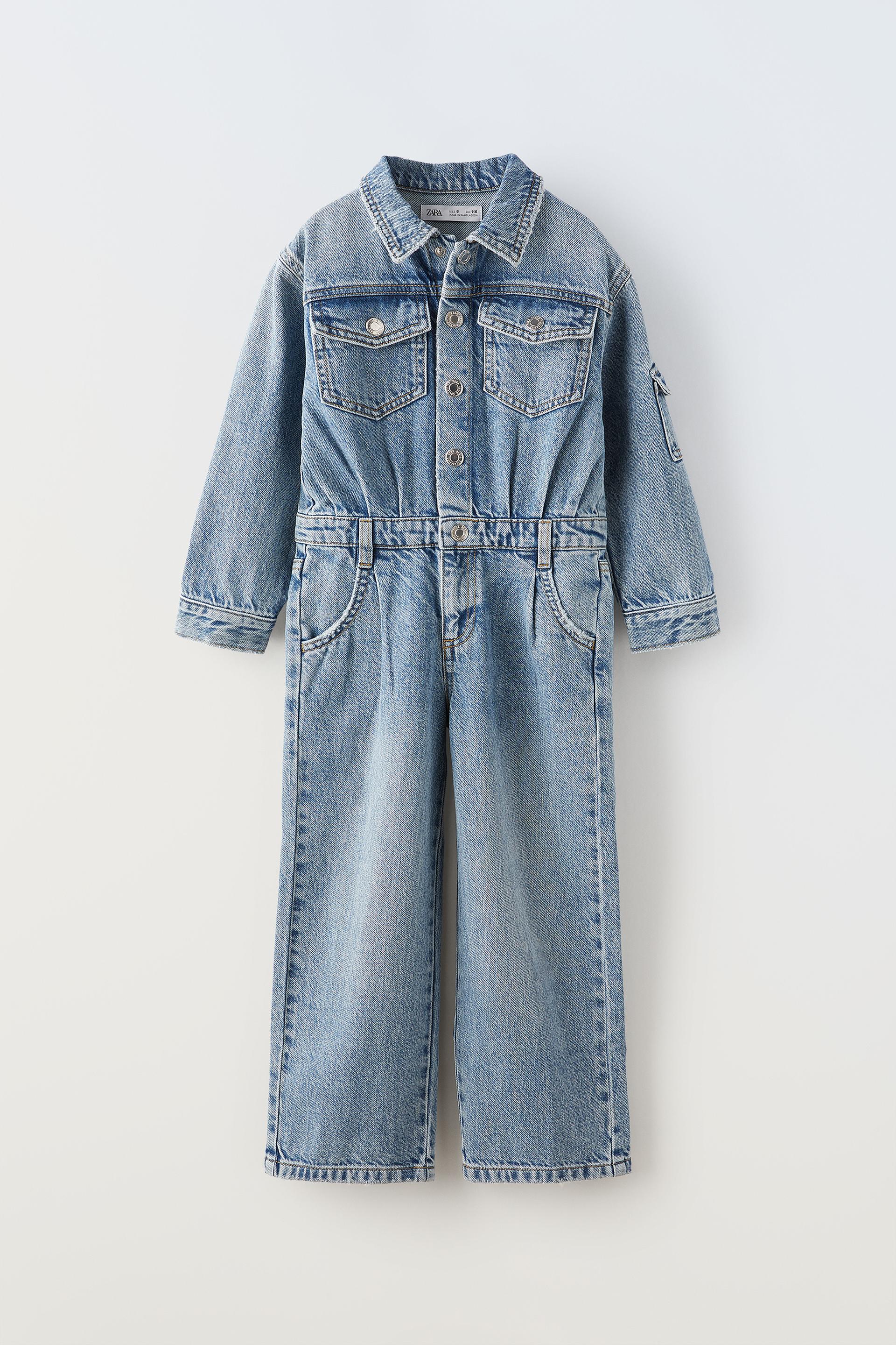 Denim jumpsuit zara Clearance