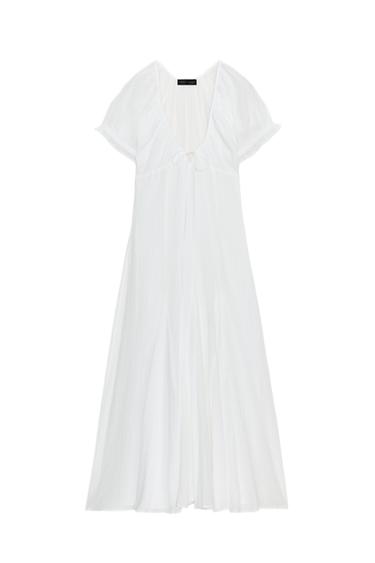 Dress Midi Gauze Godets
