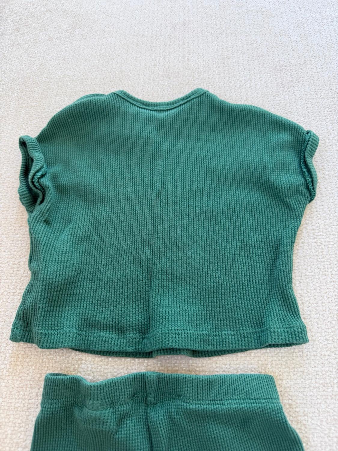 PLAIN WAFFLE T-SHIRT AND BERMUDA SET - Image 8