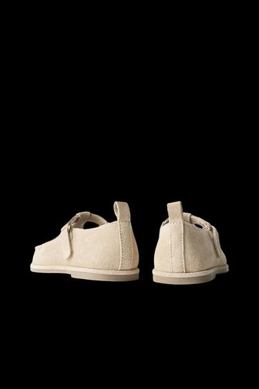 LEDERSCHUH - Gebrochenes Weiß von Zara
