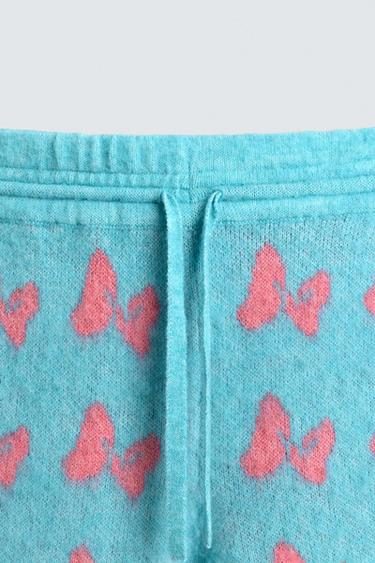PANTALON EN MAILLE INTARSIA AVEC CORDONS HARRY LAMBERT FOR ZARA X DISNEY - Bleu clair de Zara - Image 3