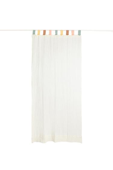 COTTON MUSLIN CURTAIN WITH MEDIUM OPACITY - Multicoloured by Zara