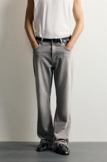 JEAN FLARE FIT - Gris de Zara