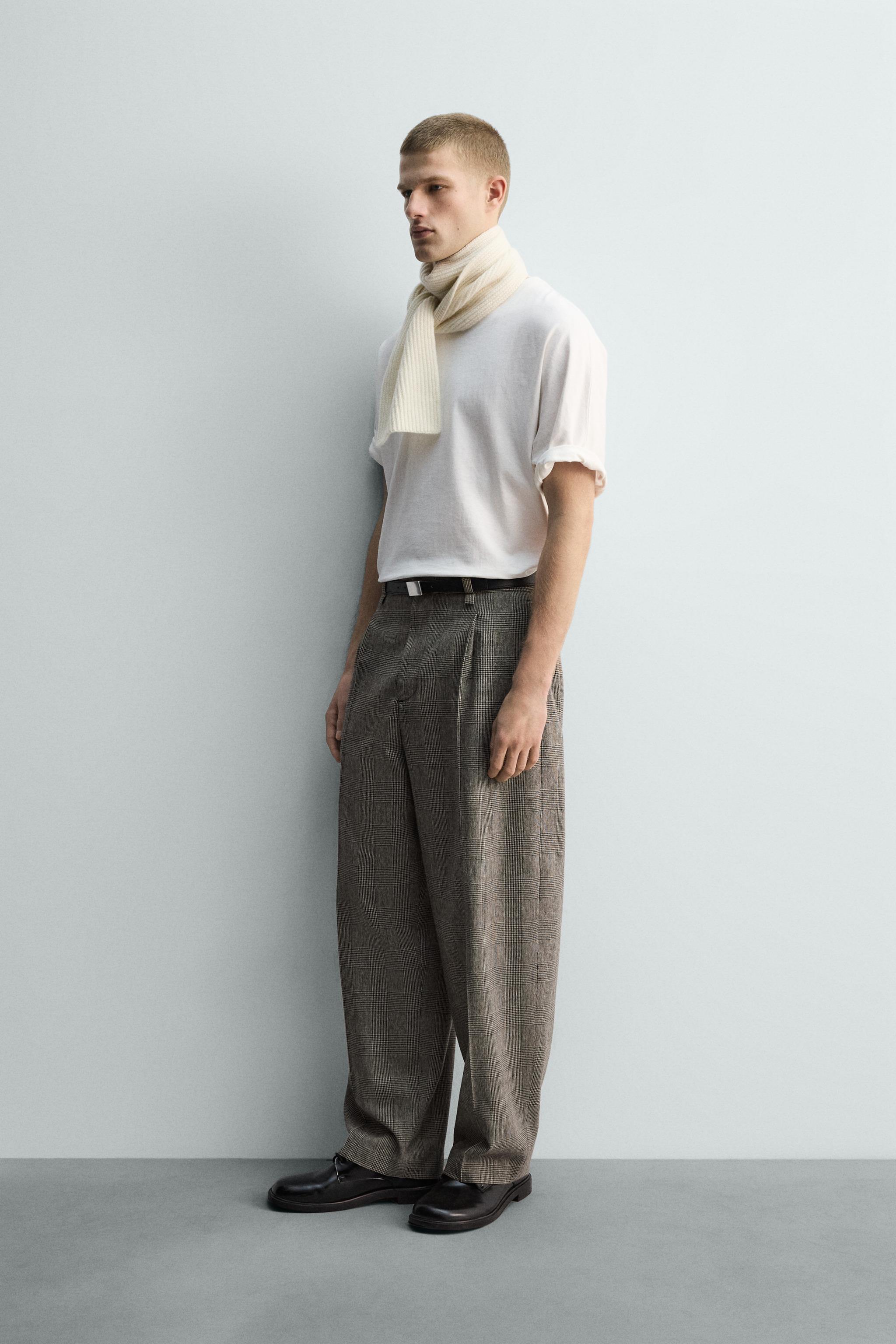 PANTALON RELAXED FIT À CARREAUX