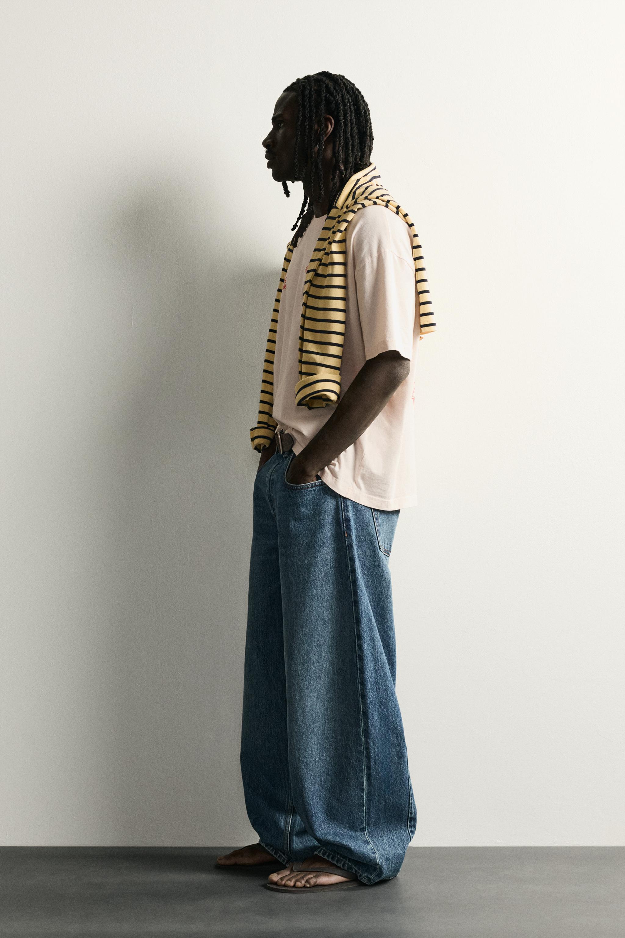 RELAXED FIT WASHED TEXT T-SHIRT