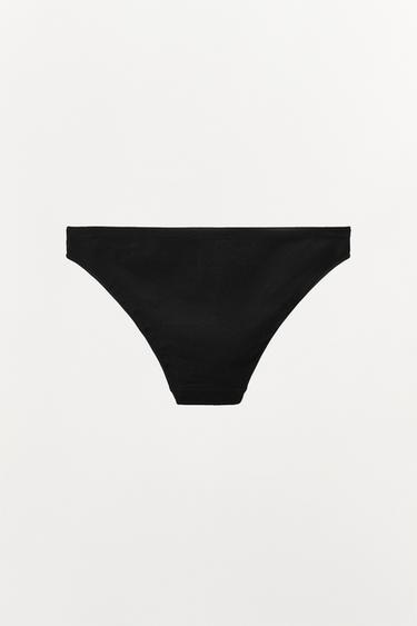 CULOTTE CLASSIQUE SANS COUTURE - Noir de Zara - Image 5