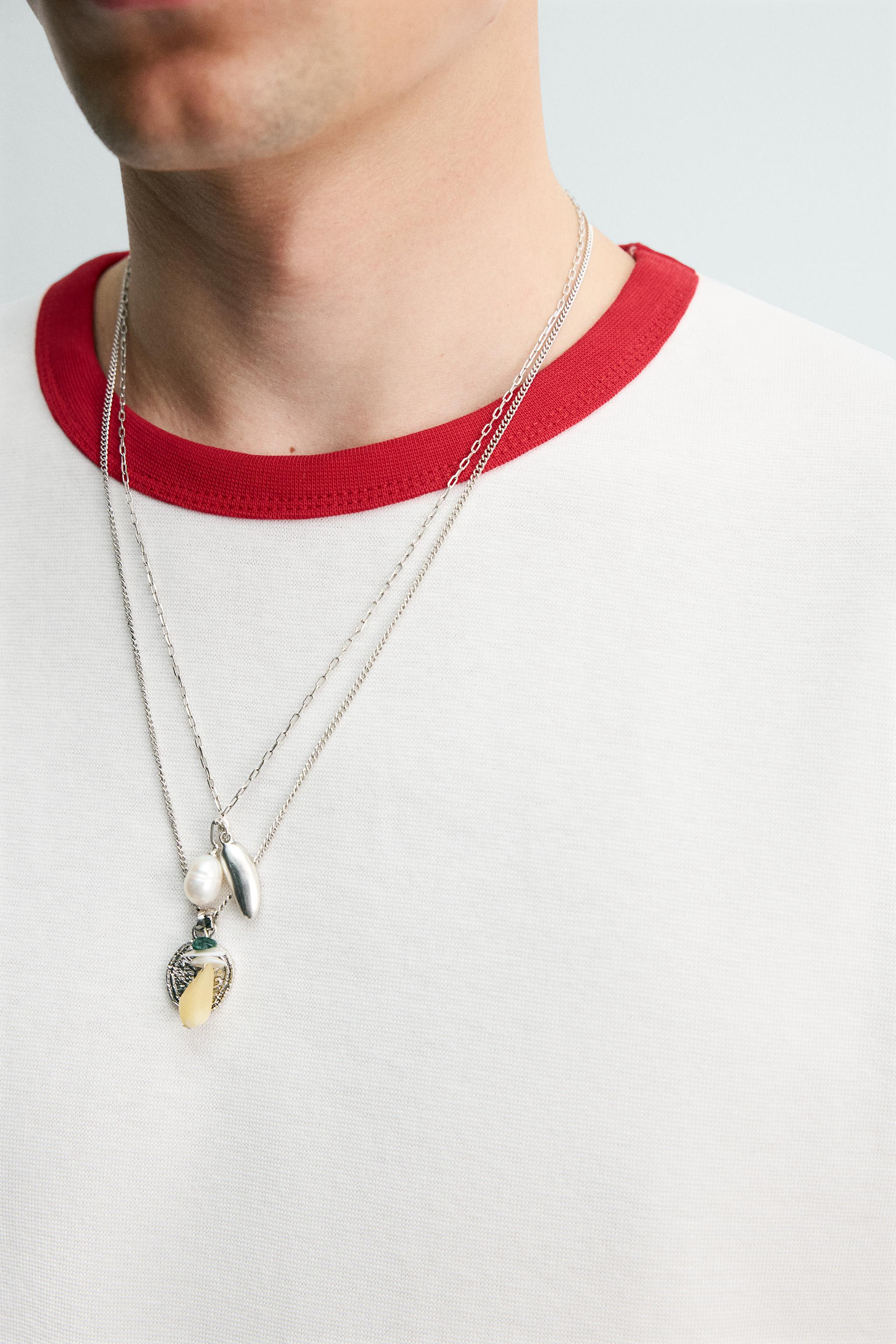 PACK OF 2 COMBINED BEADED CHAINS
