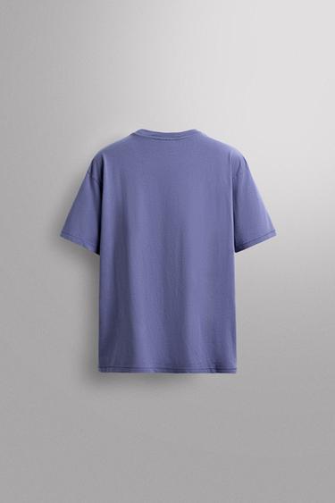 GRAPHIC PRINT T-SHIRT - Purple by Zara - Image 1