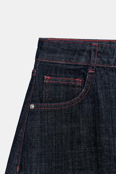 Z1975 HIGH-WAIST BARREL JEANS - Blue by Zara - Image 7