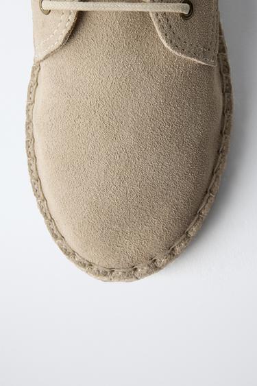 DERBYS EN JUTE ET CUIR - Gris de Zara - Image 3