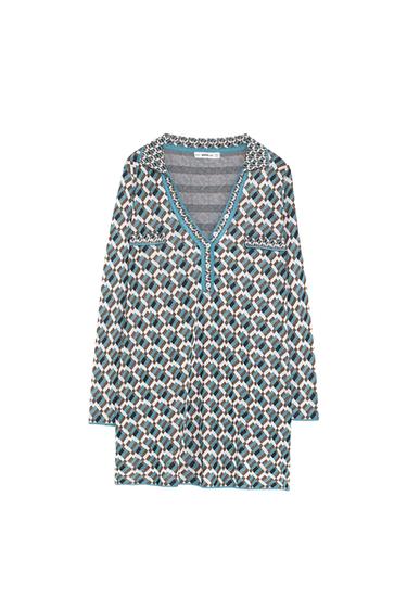 JACQUARD KNIT DRESS