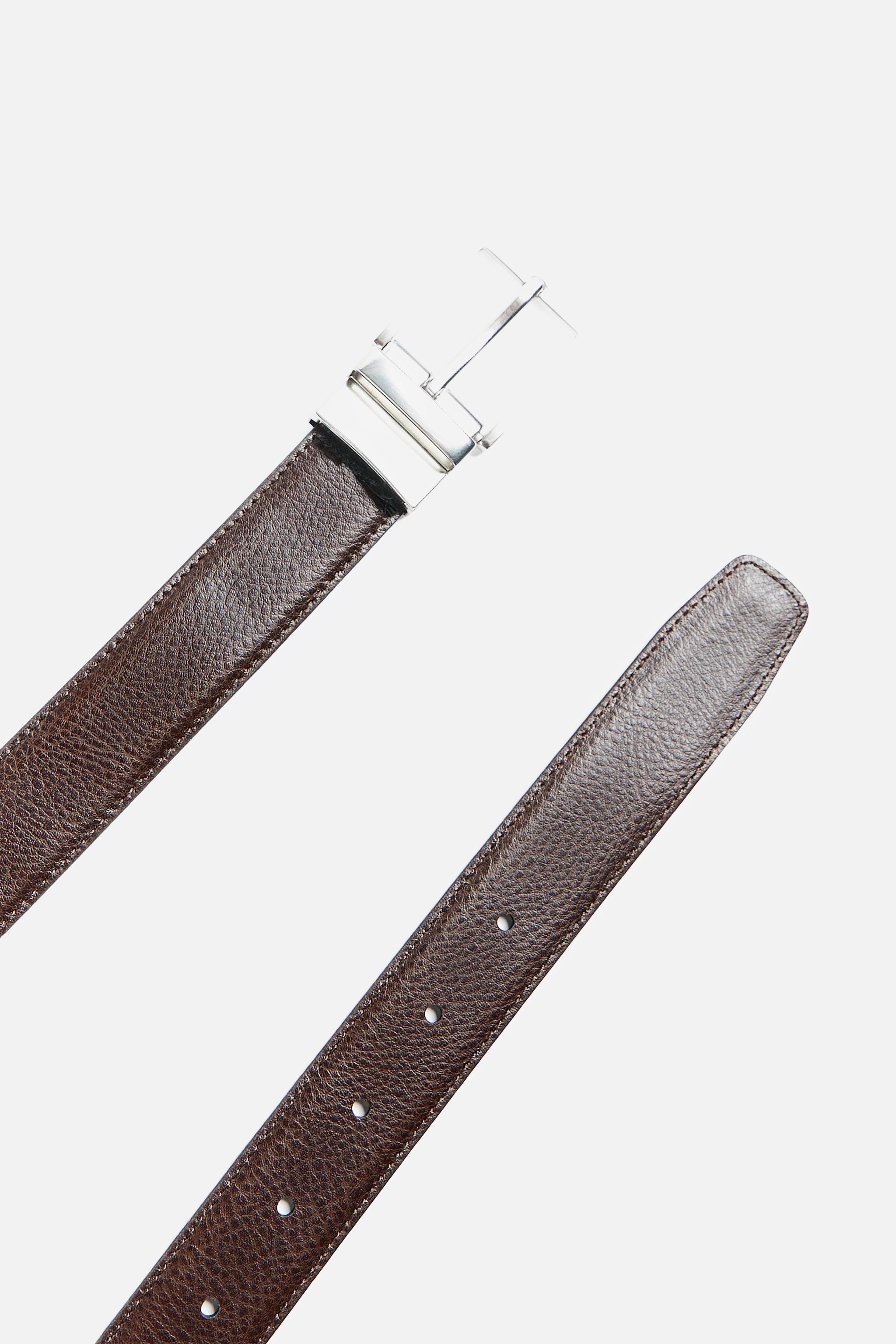 リバーシブルレザーベルト - ブラック | ZARA Japan / 日本