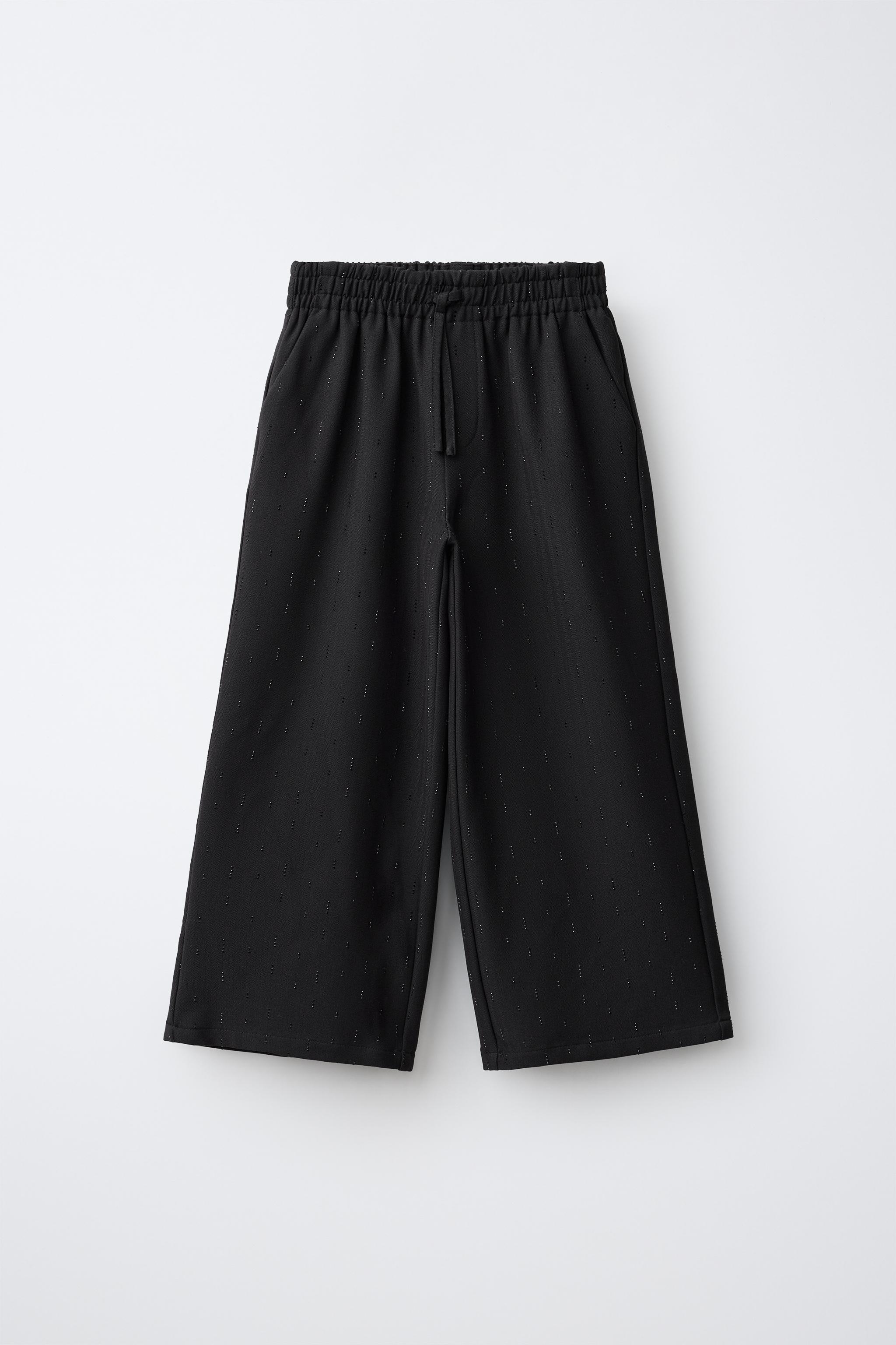 PANTALON WIDE LEG STRASS