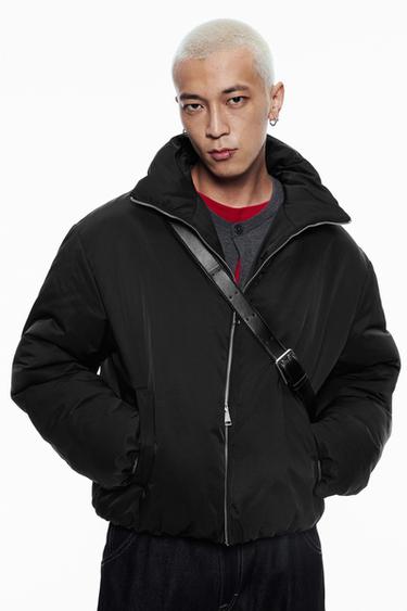 Zara 防水絎縫外套 - 黑色