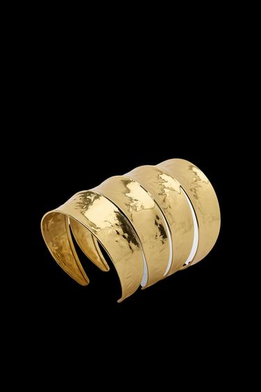 ARMBAND-ARMREIF MIT REIHEN - Goldfarben von Zara - Bild 0