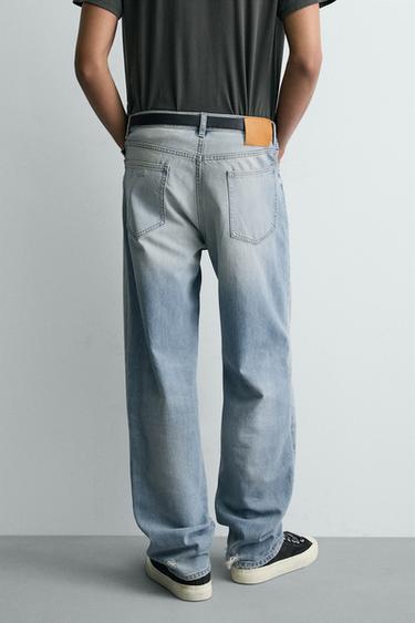 STRAIGHT FIT JEANS - Light blue by Zara - Image 2