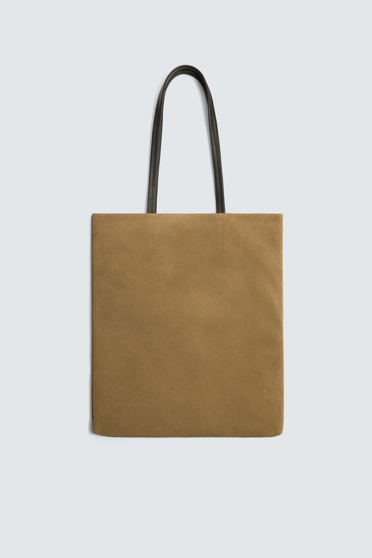ZARA LEATHER TOTE BAG