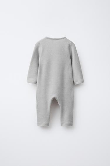 SOFT TOUCH JUMPSUIT WITH TIES - Light grey by Zara - Image 1