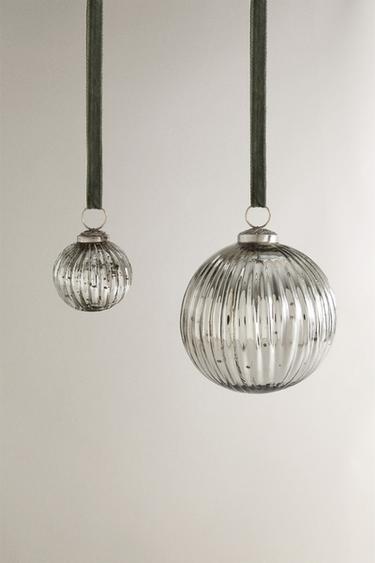 Zaras RANDIG JULGRANSKULA - Silver - Bild 0