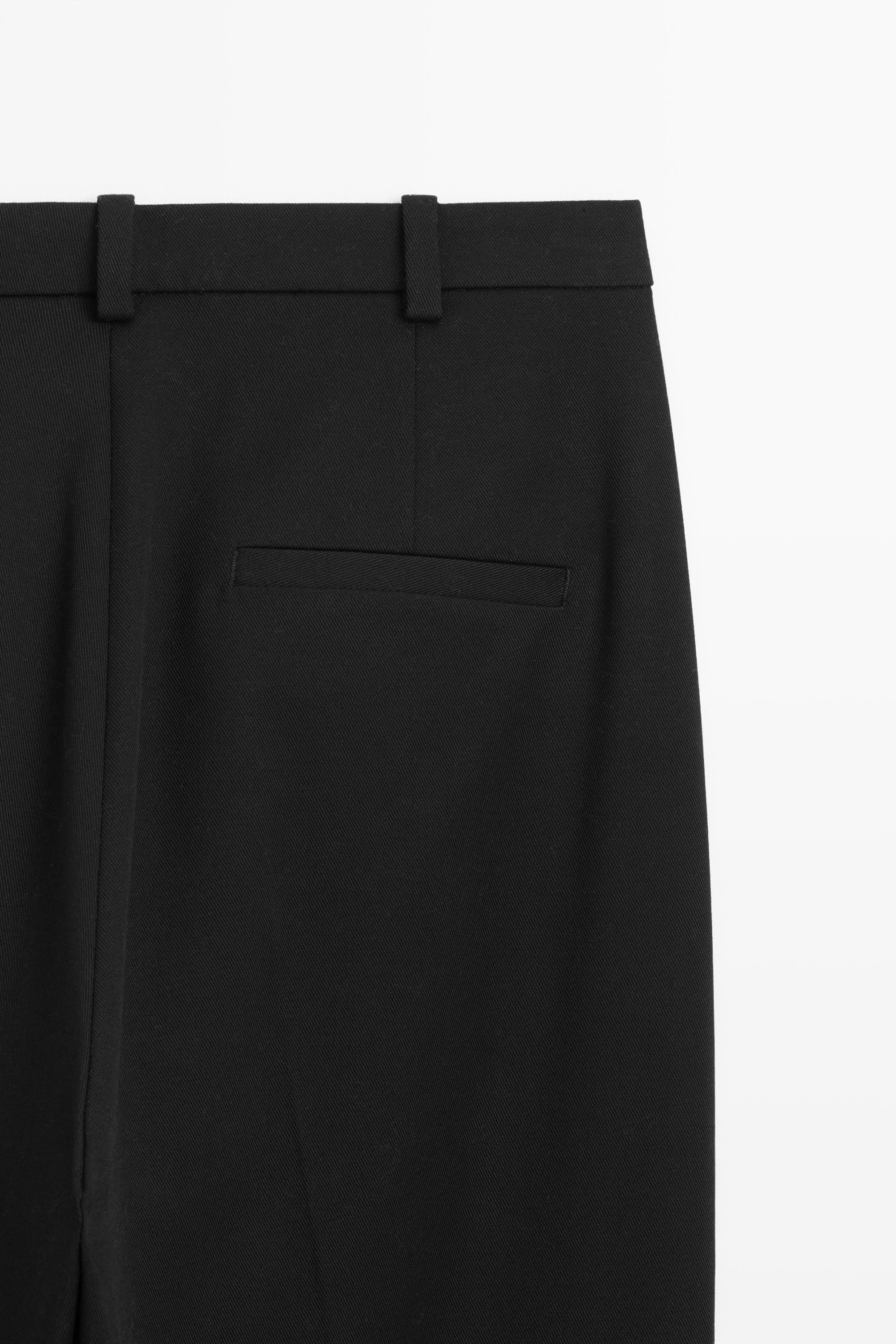 Straight stretch trousers