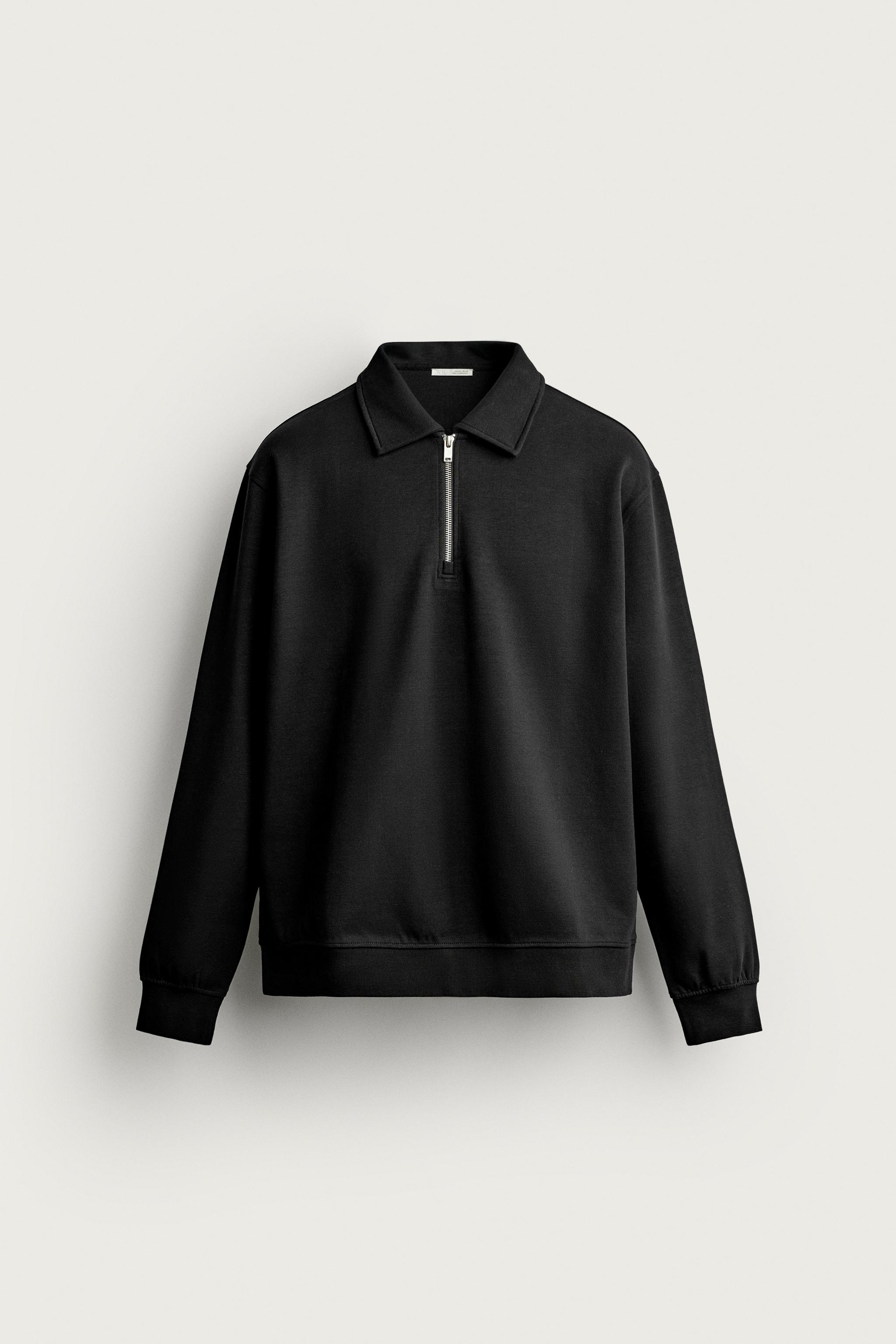 INTERLOCK ZIP POLO SWEATSHIRT