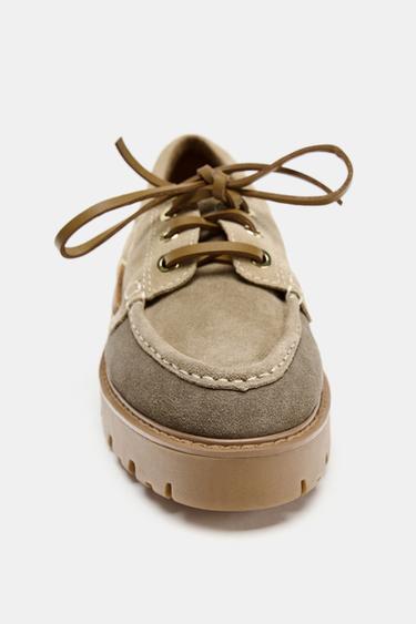 MOCASSINS BATEAU À PLATEFORME - Multicolore de Zara - Image 4