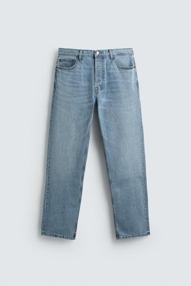 STRAIGHT-LEG JEANS - Blue by Zara