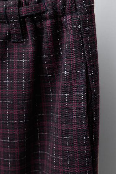 CHECK TROUSERS - Black by Zara - Image 3