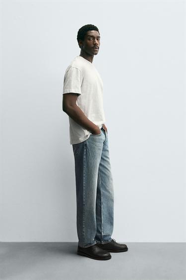 STRAIGHT FIT JEANS - Mid-blue by Zara - Image 3