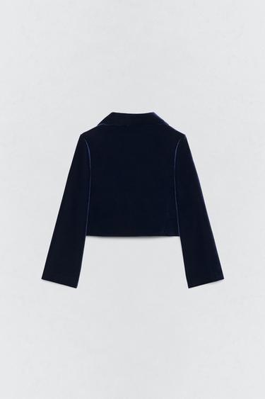 VELVET JACKET SOSHIOTSUKI x ZARA - Dark navy by Zara - Image 4