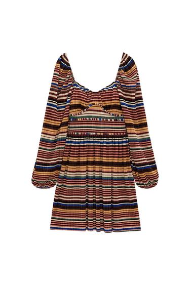 VESTIDO PLISADO ESTAMPADO