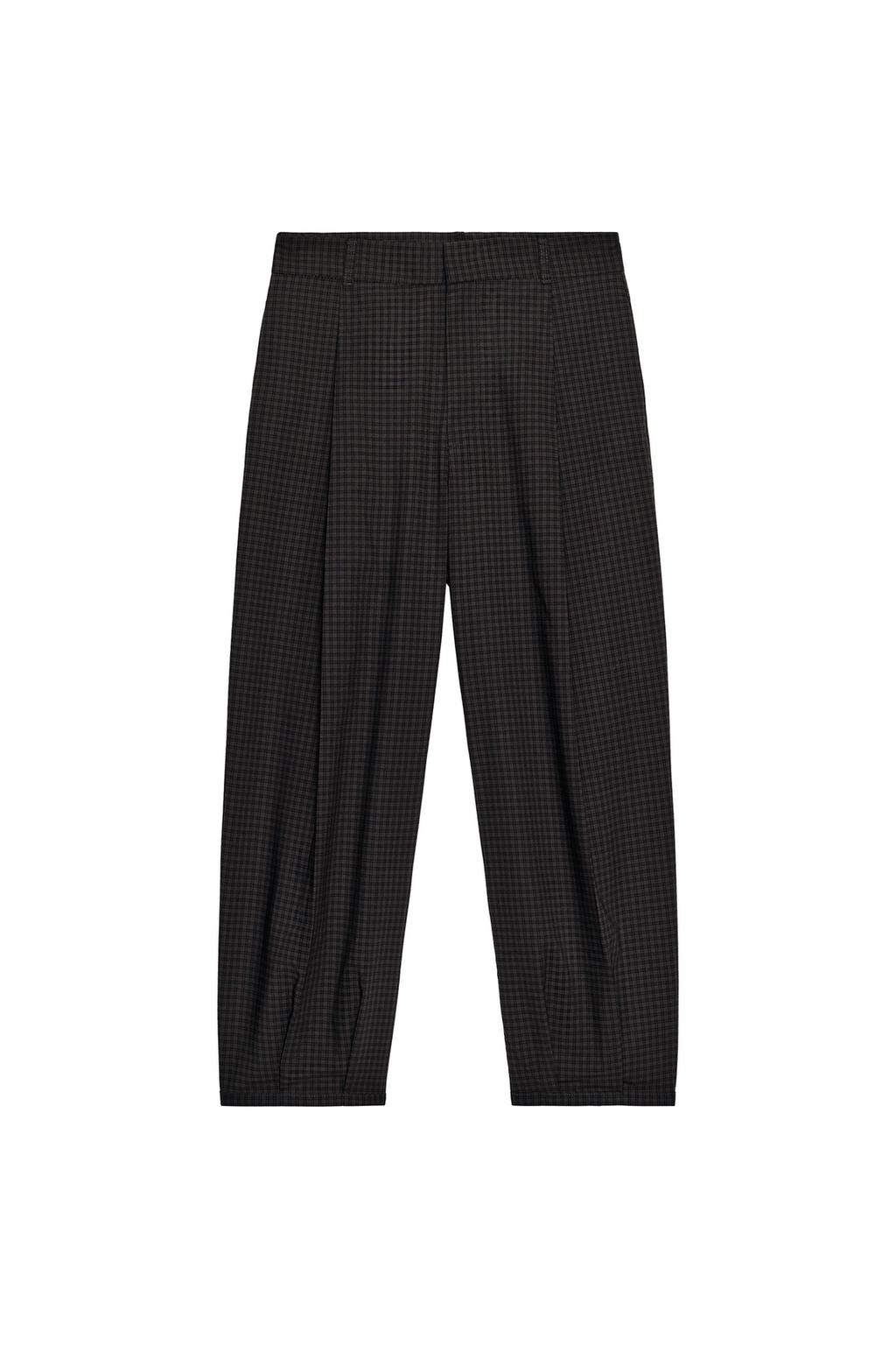CHECKED PANTS WITH DARTS - image 3