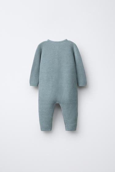 COMBINAISON EN MAILLES LINKS - Vert / Bleu de Zara - Image 1