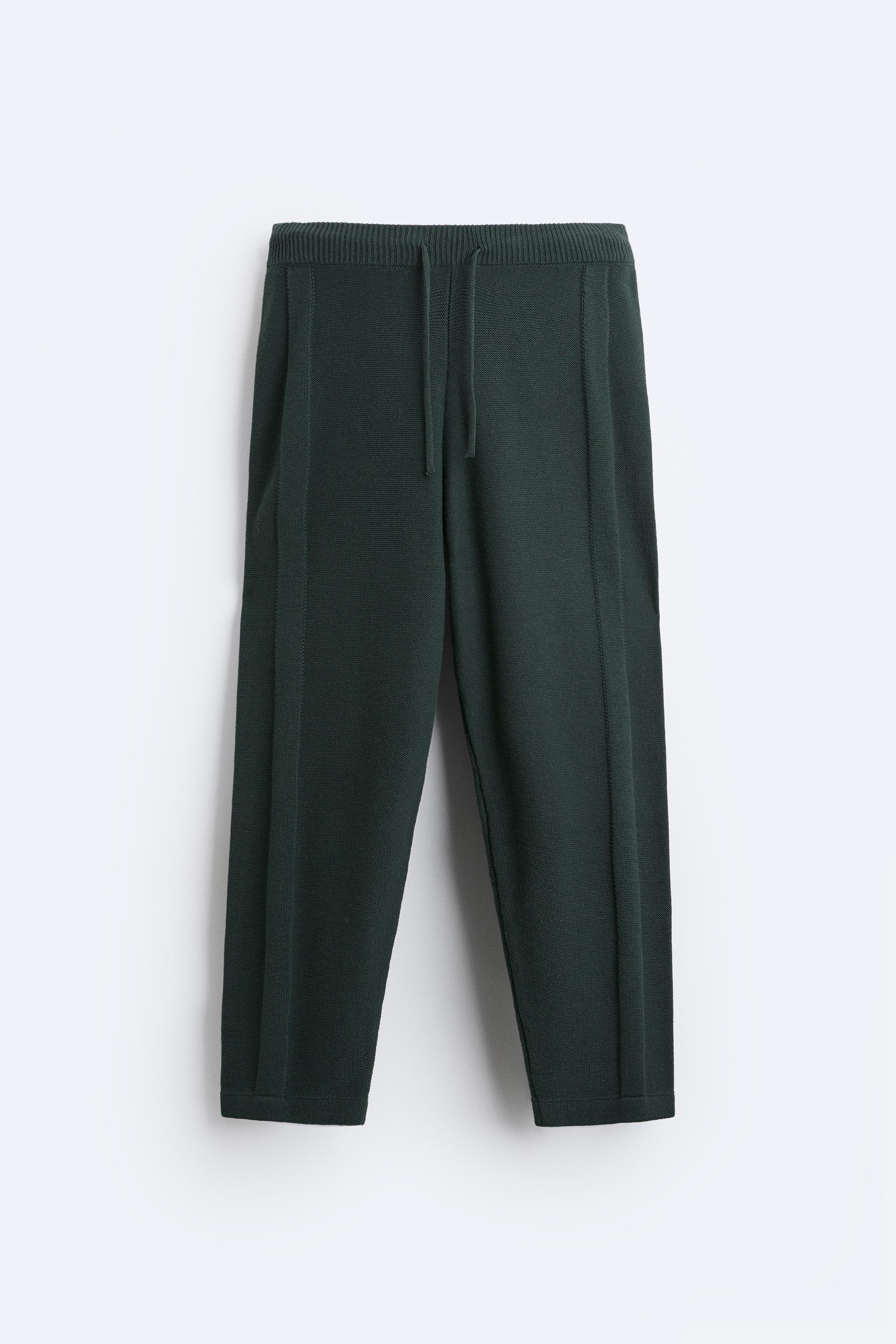 Knit jogging best sale trousers zara