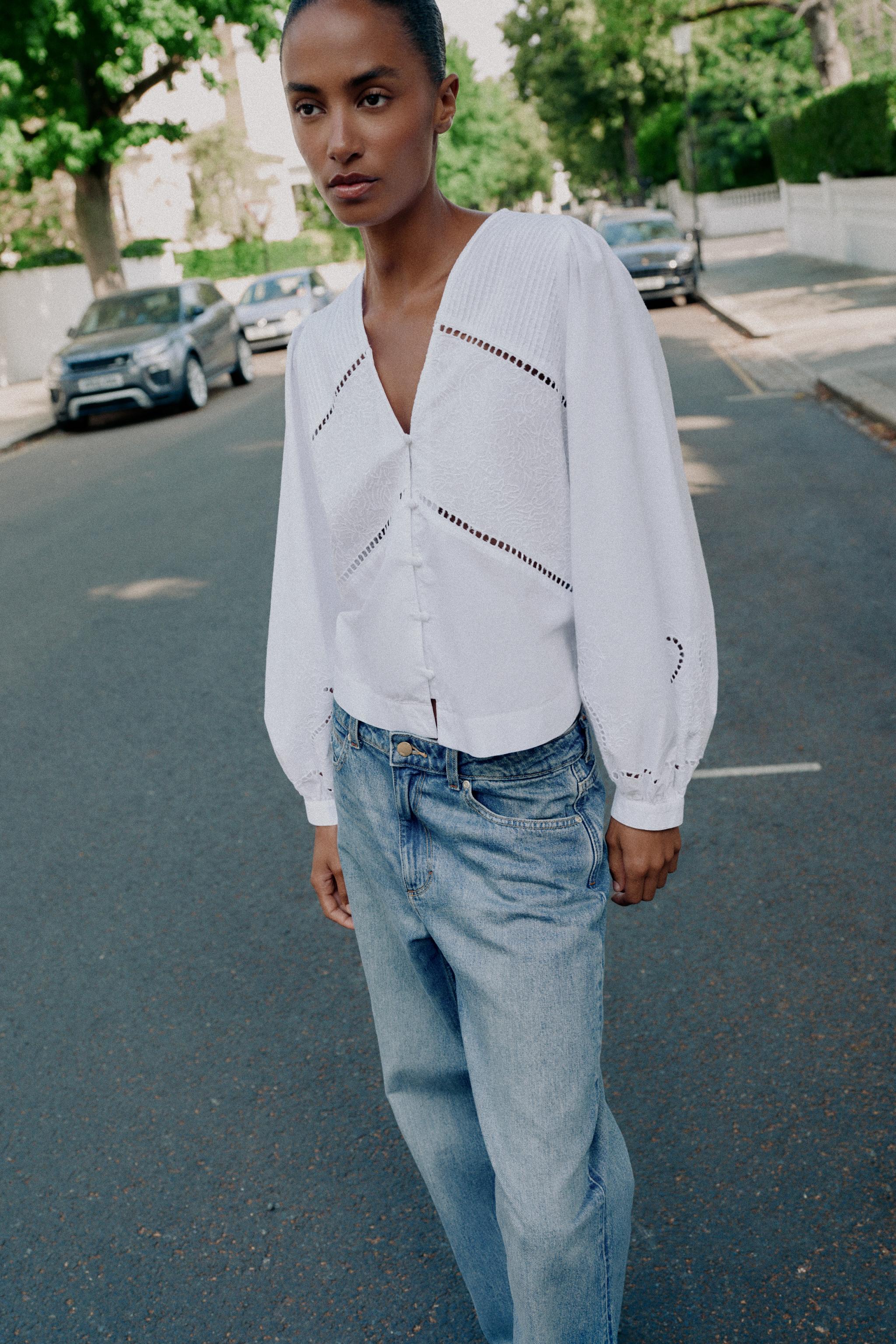 EMBROIDERED POPLIN SHIRT