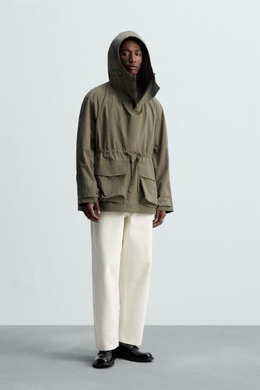 TECHNICAL PARKA WITH POUCH POCKET - Earth by Zara - Image 0