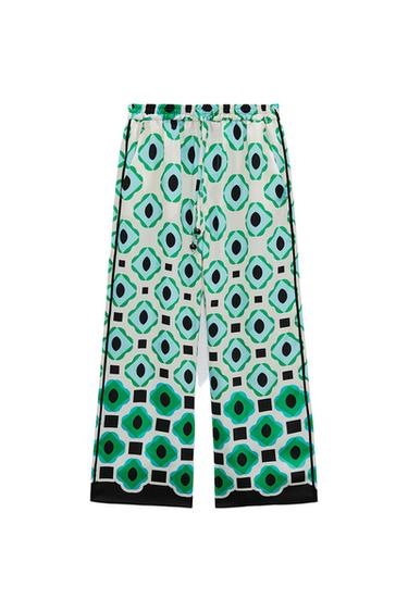 GEOMETRIC PRINT TROUSERS