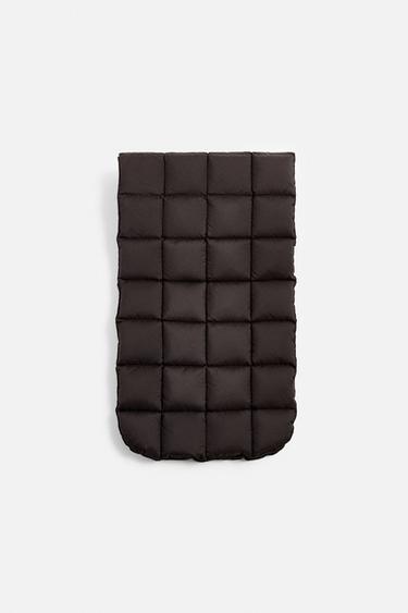 FEATHER DOWN SCARF - Chocolate by Zara - Image 2