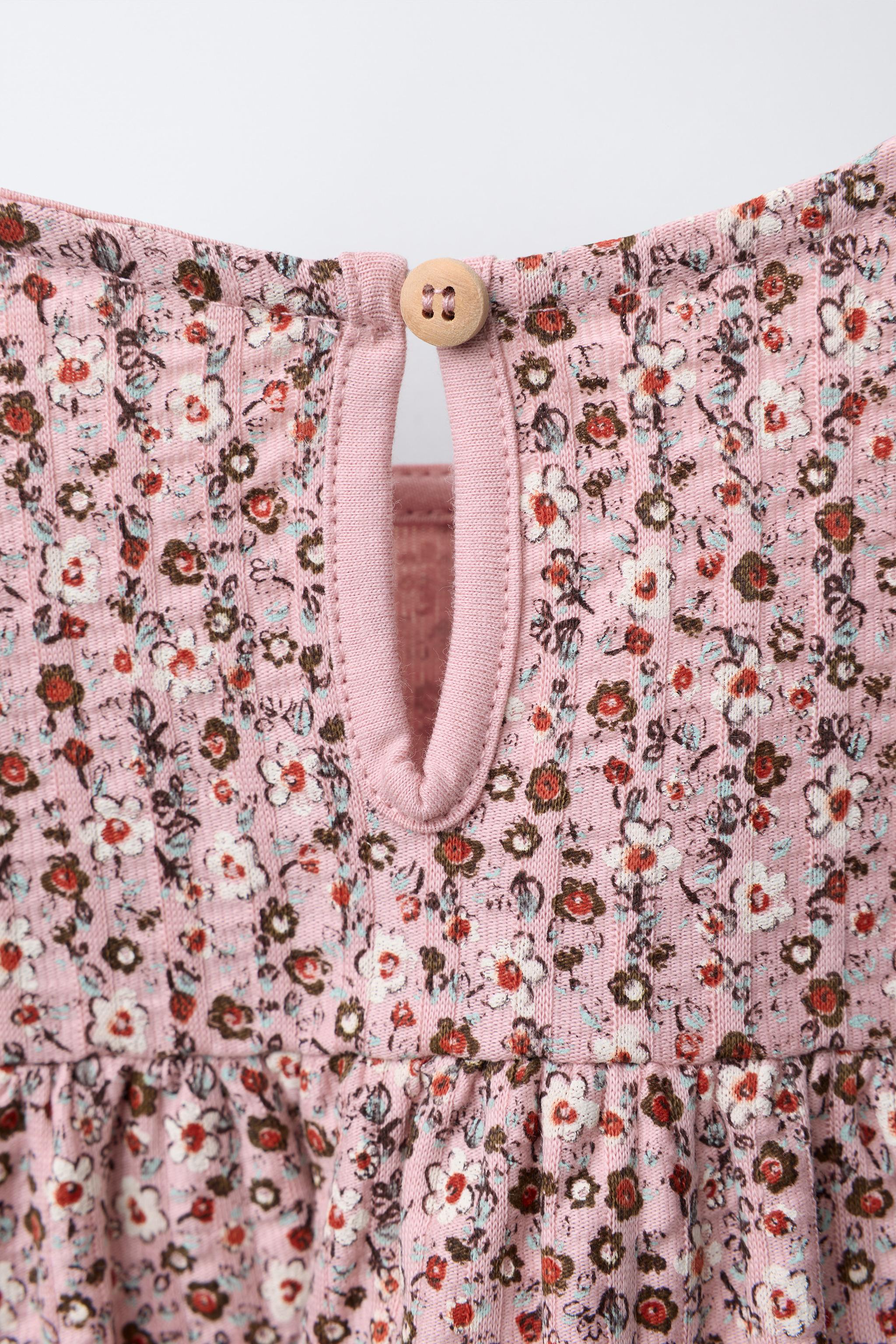Zara - Crochet Floral Dress - Pink - 6 Years (45,2 inches) - Kids