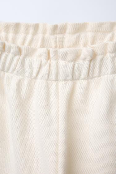 WAVY STRAIGHT-LEG TROUSERS - Ecru by Zara - Image 2